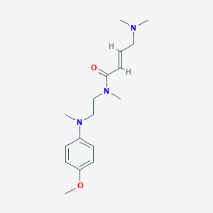 (E)-4-(Dimethylamino)-N-[2-(4-methoxy-N-methylanilino)ethyl]-N-methylbut-2-enamide