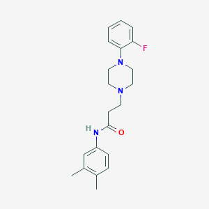 N-(3,4-dimethylphenyl)-3-[4-(2-fluorophenyl)piperazin-1-yl]propanamide