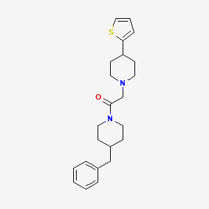 1-(4-Benzylpiperidin-1-yl)-2-(4-(thiophen-2-yl)piperidin-1-yl)ethanone
