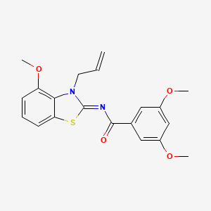 (Z)-N-(3-allyl-4-methoxybenzo[d]thiazol-2(3H)-ylidene)-3,5-dimethoxybenzamide