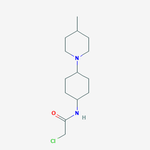 2-Chloro-N-[4-(4-methylpiperidin-1-yl)cyclohexyl]acetamide