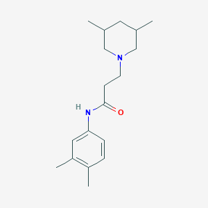 N-(3,4-dimethylphenyl)-3-(3,5-dimethylpiperidin-1-yl)propanamide