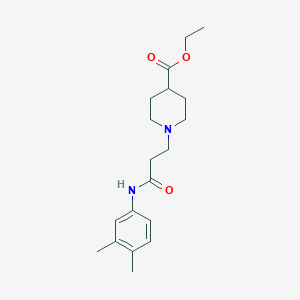 Ethyl 1-[3-(3,4-dimethylanilino)-3-oxopropyl]piperidine-4-carboxylate