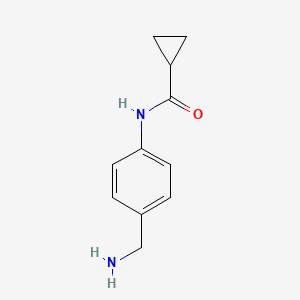 N-[4-(aminomethyl)phenyl]cyclopropanecarboxamide