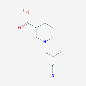 molecular formula C10H16N2O2 B2480725 1-(2-Cyanopropyl)piperidine-3-carboxylic acid CAS No. 1176018-28-2