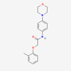 molecular formula C19H22N2O3 B2480734 2-(2-甲基苯氧基)-N-(4-吗啉-4-基苯基)乙酰胺 CAS No. 313483-42-0