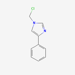 molecular formula C10H9ClN2 B2480740 1-(氯甲基)-4-苯基咪唑 CAS No. 1260650-33-6