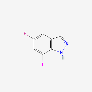 molecular formula C7H4FIN2 B2480743 5-fluoro-7-iodo-1H-indazole CAS No. 2090315-40-3