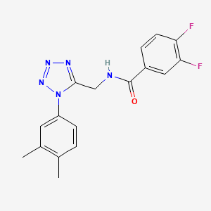 N-[[1-(3,4-dimethylphenyl)tetrazol-5-yl]methyl]-3,4-difluorobenzamide