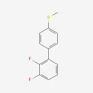 molecular formula C13H10F2S B2480749 2,3-二氟-4'-(甲硫基)-1,1'-联苯 CAS No. 157248-20-9