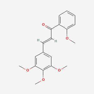 molecular formula C19H20O5 B2480754 (2E)-1-(2-methoxyphenyl)-3-(3,4,5-trimethoxyphenyl)prop-2-en-1-one CAS No. 331821-57-9