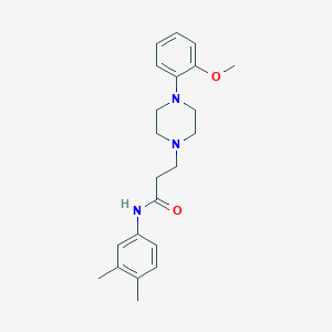 N-(3,4-dimethylphenyl)-3-[4-(2-methoxyphenyl)piperazin-1-yl]propanamide