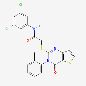 N-(3,5-dichlorophenyl)-2-{[3-(2-methylphenyl)-4-oxo-3,4-dihydrothieno[3,2-d]pyrimidin-2-yl]sulfanyl}acetamide