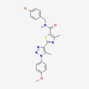 N-(4-bromobenzyl)-2-(1-(4-methoxyphenyl)-5-methyl-1H-1,2,3-triazol-4-yl)-4-methylthiazole-5-carboxamide