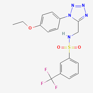 N-((1-(4-ethoxyphenyl)-1H-tetrazol-5-yl)methyl)-3-(trifluoromethyl)benzenesulfonamide