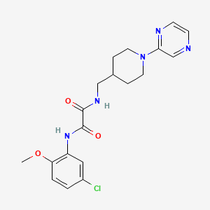 N1-(5-chloro-2-methoxyphenyl)-N2-((1-(pyrazin-2-yl)piperidin-4-yl)methyl)oxalamide