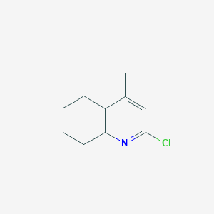 molecular formula C10H12ClN B2480799 2-Chloro-4-methyl-5,6,7,8-tetrahydroquinoline CAS No. 764667-24-5