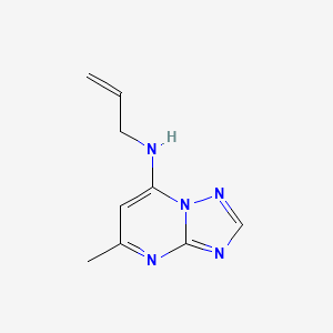 molecular formula C9H11N5 B2480807 5-methyl-N-prop-2-enyl-[1,2,4]triazolo[1,5-a]pyrimidin-7-amine CAS No. 606136-08-7