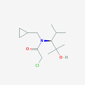 molecular formula C13H24ClNO2 B2480808 2-Chloro-N-(cyclopropylmethyl)-N-[(3S)-2-hydroxy-2,4-dimethylpentan-3-yl]acetamide CAS No. 2411179-08-1