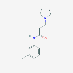 N-(3,4-dimethylphenyl)-3-(pyrrolidin-1-yl)propanamide