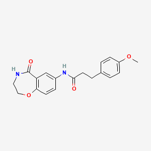 3-(4-methoxyphenyl)-N-(5-oxo-2,3,4,5-tetrahydrobenzo[f][1,4]oxazepin-7-yl)propanamide