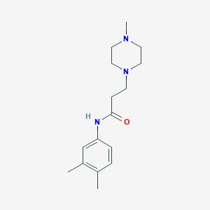 N-(3,4-dimethylphenyl)-3-(4-methylpiperazin-1-yl)propanamide