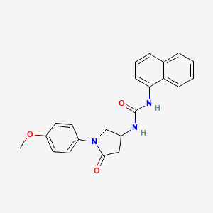 1-(1-(4-Methoxyphenyl)-5-oxopyrrolidin-3-yl)-3-(naphthalen-1-yl)urea