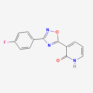 3-[3-(4-fluorophenyl)-1,2,4-oxadiazol-5-yl]pyridin-2(1H)-one