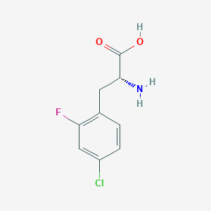 (R)-2-Amino-3-(4-chloro-2-fluorophenyl)propanoic acid