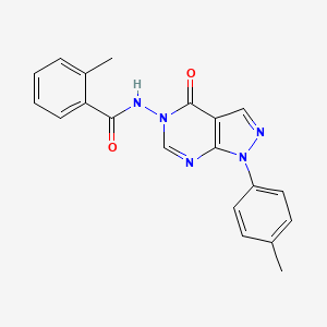 2-methyl-N-(4-oxo-1-(p-tolyl)-1H-pyrazolo[3,4-d]pyrimidin-5(4H)-yl)benzamide