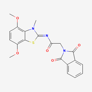 (Z)-N-(4,7-dimethoxy-3-methylbenzo[d]thiazol-2(3H)-ylidene)-2-(1,3-dioxoisoindolin-2-yl)acetamide