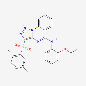 3-[(2,5-dimethylphenyl)sulfonyl]-N-(2-ethoxyphenyl)[1,2,3]triazolo[1,5-a]quinazolin-5-amine