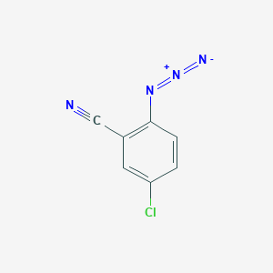 molecular formula C7H3ClN4 B2480859 2-Azido-5-chlorobenzonitrile CAS No. 156149-36-9