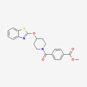 Methyl 4-(4-(benzo[d]thiazol-2-yloxy)piperidine-1-carbonyl)benzoate