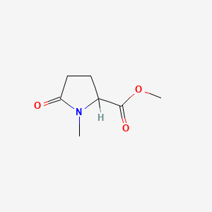molecular formula C7H11NO3 B2480868 Methyl 1-methyl-5-oxopyrrolidine-2-carboxylate CAS No. 122742-14-7; 190783-99-4