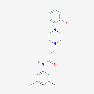 molecular formula C21H26FN3O B248088 N-(3,5-dimethylphenyl)-3-[4-(2-fluorophenyl)piperazin-1-yl]propanamide 