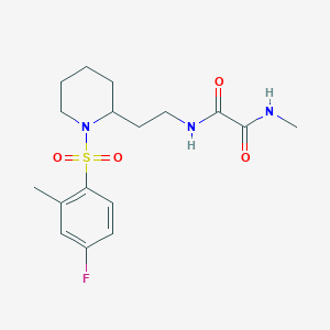 N'-[2-[1-(4-fluoro-2-methylphenyl)sulfonyl-2-piperidinyl]ethyl]-N-methyloxamide