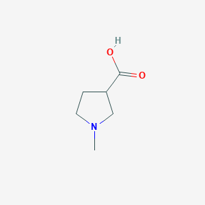 molecular formula C6H11NO2 B2480888 1-Methylpyrrolidine-3-carboxylic acid CAS No. 25712-60-1; 412281-11-9