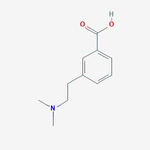 molecular formula C11H15NO2 B2480890 Acide 3-[2-(diméthylamino)éthyl]benzoïque CAS No. 885042-87-5