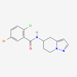 5-bromo-2-chloro-N-(4,5,6,7-tetrahydropyrazolo[1,5-a]pyridin-5-yl)benzamide