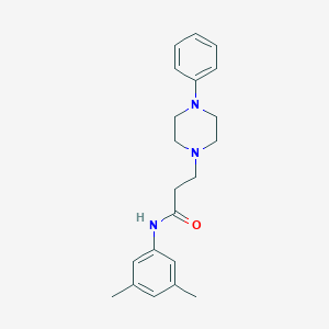 molecular formula C21H27N3O B248090 N-(3,5-dimethylphenyl)-3-(4-phenylpiperazin-1-yl)propanamide 