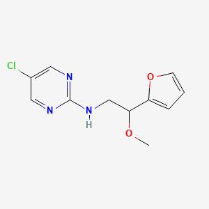 5-Chloro-N-[2-(furan-2-yl)-2-methoxyethyl]pyrimidin-2-amine