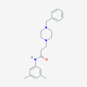 molecular formula C22H29N3O B248092 3-(4-benzylpiperazin-1-yl)-N-(3,5-dimethylphenyl)propanamide 