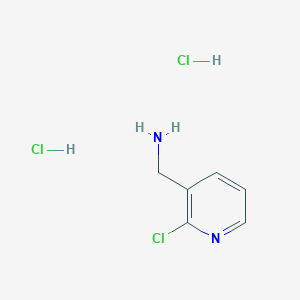 molecular formula C6H9Cl3N2 B2480939 (2-Chloropyridin-3-yl)methanamine dihydrochloride CAS No. 1220039-41-7; 870064-16-7
