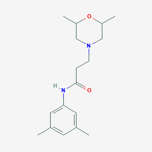 molecular formula C17H26N2O2 B248094 3-(Dimethyl-morpholin-4-yl)-N-(3,5-dimethyl-phenyl)-propionamide 