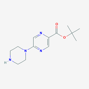 molecular formula C13H20N4O2 B2480944 Tert-butyl 5-piperazin-1-ylpyrazine-2-carboxylate CAS No. 2287317-63-7