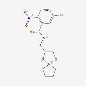 N-(1,4-dioxaspiro[4.4]nonan-2-ylmethyl)-5-chloro-2-nitrobenzamide