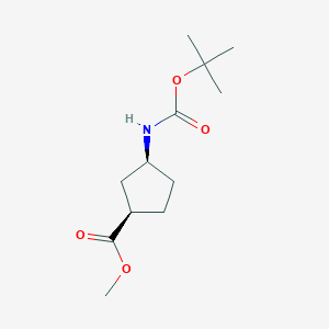 methyl (1R,3S)-3-{[(tert-butoxy)carbonyl]amino}cyclopentane-1-carboxylate