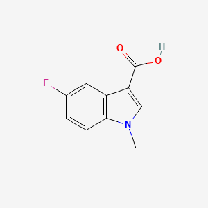 molecular formula C10H8FNO2 B2480961 5-氟-1-甲基-1H-吲哚-3-甲酸 CAS No. 310886-98-7