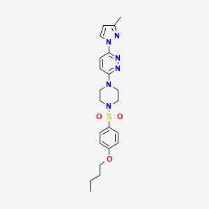 3-(4-((4-butoxyphenyl)sulfonyl)piperazin-1-yl)-6-(3-methyl-1H-pyrazol-1-yl)pyridazine